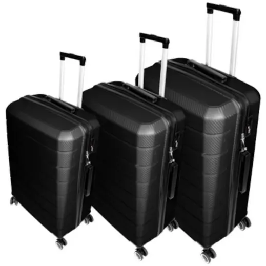Black Pioneer Luggage Bag Set